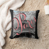 パリエッフェル塔の白黒装飾用クッション クッション (ブランケット)