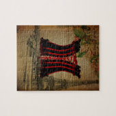 パリエッフェル塔の花のヴィンテージのコルセット ジグソーパズル (横)