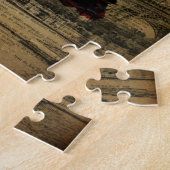 パリエッフェル塔の花のヴィンテージのコルセット ジグソーパズル (側面)