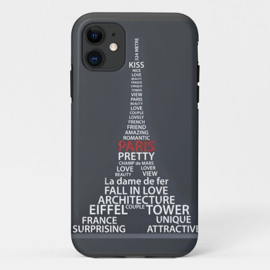 パリエッフェル塔のiPhoneカバー Case-Mate iPhoneケース (裏面)