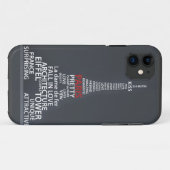 パリエッフェル塔のiPhoneカバー Case-Mate iPhoneケース (裏面(横))