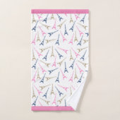 パリエッフェル塔 バスタオルセット (ハンドタオル)