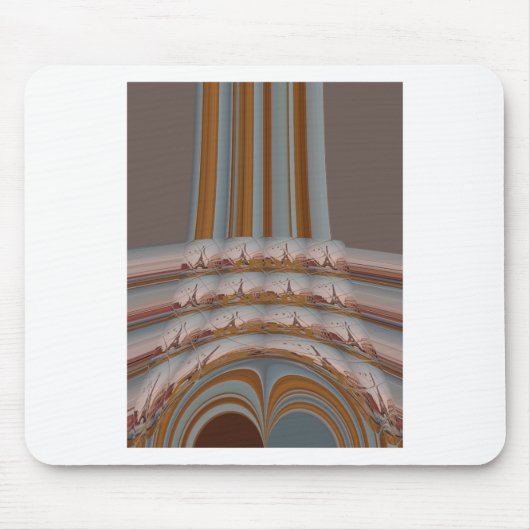 パリエッフェル美しい驚くべきデザイン マウスパッド (正面)