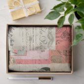 パリエフエラフランスのヴィンテージピンクベージュデクページ 薄葉紙 (ギフト)