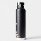 パリエレガントエッフェルタワーフローラブラック ウォーターボトル (左面)
