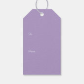 パリエレガントギフトラベルとヴィンテージチャーム ギフトタグ (裏面)