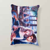 パリエレガントシアカフェデート：ロマンチックな脱出 アクセントクッション (裏面(縦))