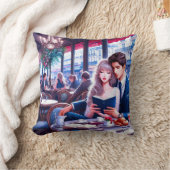 パリエレガントシアカフェデート：ロマンチックな脱出 クッション (ブランケット)