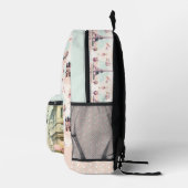 パリエレガントフランスエッフェルタワーフランスのパターン プリントバックパック (右)