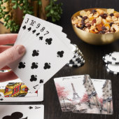 パリエレガントフランスエッフェルタワー絵を描ズ トランプ (インサイチュ)