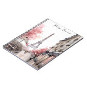 パリエレガントフランスエッフェルタワー絵を描ズ ノートブック (左側)