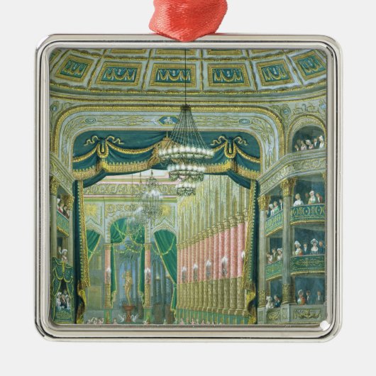 パリオペラのステージの眺め メタルオーナメント (正面)