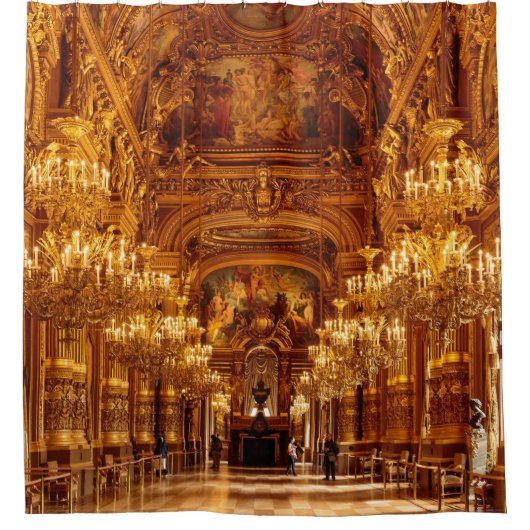 パリオペラガルニエインテリアビュー シャワーカーテン (正面)