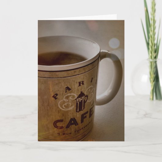 パリカフェコーヒーノートカード カード (正面)