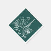 パリカフェナプキン スタンダードカクテルナプキン (角)