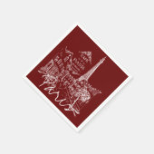 パリカフェナプキン スタンダードカクテルナプキン (角)