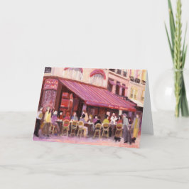 パリカフェバーグリーティングカード カード