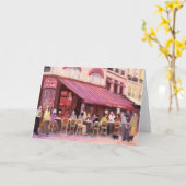 パリカフェバーグリーティングカード カード (黄色い花)