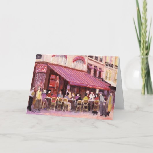 パリカフェバーグリーティングカード カード (正面)
