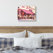 パリカフェバー キャンバスプリント (インサイチュ (寝室))