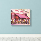 パリカフェバー キャンバスプリント (インサイチュ (ウッドフロア))