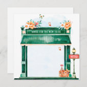 パリカフェブランジェリーウォーターアドバイスforママ 招待状 (正面/裏面)