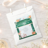 パリカフェブランジェリーウォーターカラーバッグ フェイバーバッグ (クリップ留めされた状態)