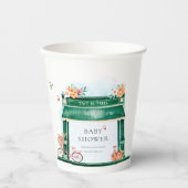 パリカフェブランジェリーウォーターカラーベビーシャワー 紙コップ (正面)