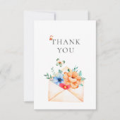 パリカフェブランジェリーウォータースカラー  サンキューカード (正面)