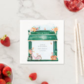 パリカフェブランジェリーウォータースカラー スタンダードカクテルナプキン (インサイチュ)