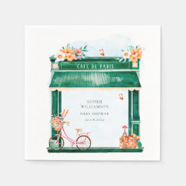 パリカフェブランジェリーウォータースカラー スタンダードカクテルナプキン