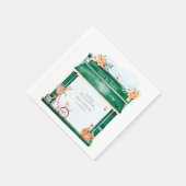 パリカフェブランジェリーウォータースカラー スタンダードカクテルナプキン (角)