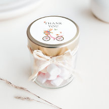 パリカフェブランジェリーピンク自転車の水彩画