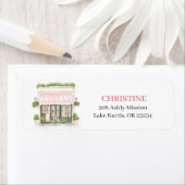 パリカフェベビーシャワー住所 シール (インサイチュ)