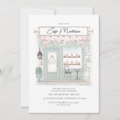 パリカフェ誕生日招待状 招待状 (正面)