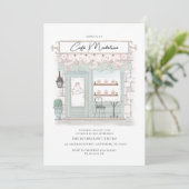 パリカフェ誕生日招待状 招待状 (スタンド正面)