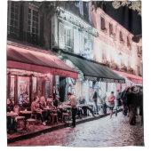 パリカフェ通りシーン | シャワーカーテン (正面)