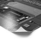 パリカフェ – レトントン – 白黒 –  フォトプリント            (角)