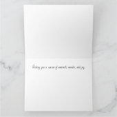 パリカラフルの雰囲気のクリスマスカード カード (内部)