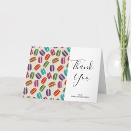 パリカラフルマカロンパターン誕生日感謝してい カード