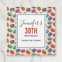 パリカラフルマカロンパターン誕生日