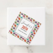 パリカラフルマカロンパターン誕生日 フェイバータグ (インサイチュ)