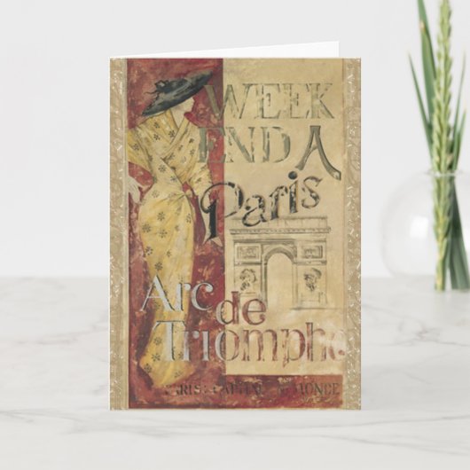 パリカードでの週末 カード (正面)