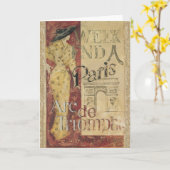 パリカードでの週末 カード (黄色い花)