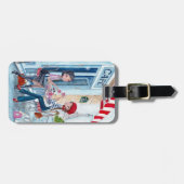 パリガーリースタイリッシュガールズでブルーティー ラゲッジタグ (正面横)