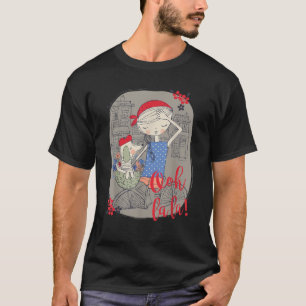 パリガールかわいい犬レトロお土産フランスの女性記 Tシャツ