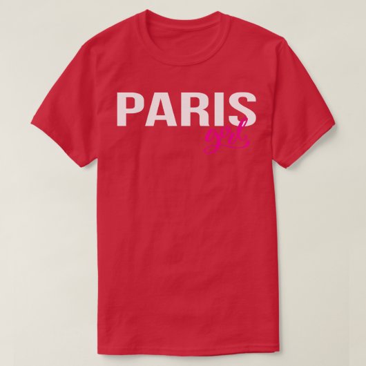 パリガールフランス1 Tシャツ (デザイン正面)