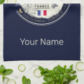 パリキャピタルフランスエッフェルタワーヴィンテージ土産 キッチンタオル (折り畳み)