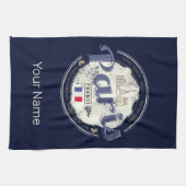 パリキャピタルフランスエッフェルタワーヴィンテージ土産 キッチンタオル (横)