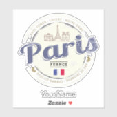 パリキャピタルフランスエッフェルタワーヴィンテージ土産 シール (シート)